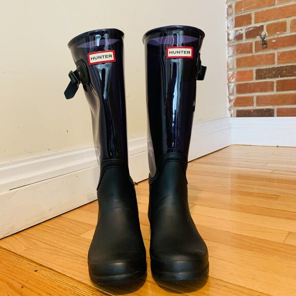 Women HUNTER rain boots size 8 M - Picture 3 of 10
